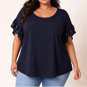 Michael Michael Kors Navy Blue Blouse